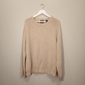Timberland Sweater Men's Tan Fisherman Style Rustic Neutral Style - Size 2XL